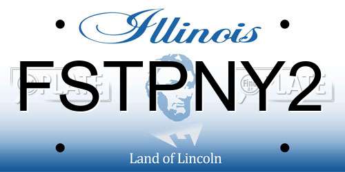 FSTPNY2 Illinois License Plate
