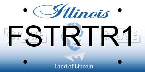FSTRTR1 Illinois License Plate