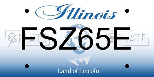 FSZ65E Illinois License Plate