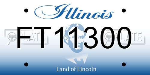 FT11300 Illinois License Plate