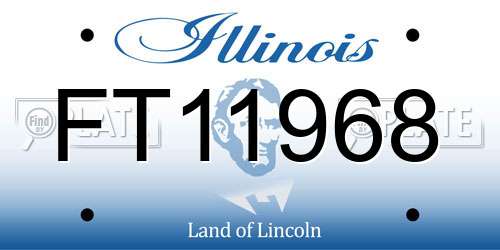FT11968 Illinois License Plate