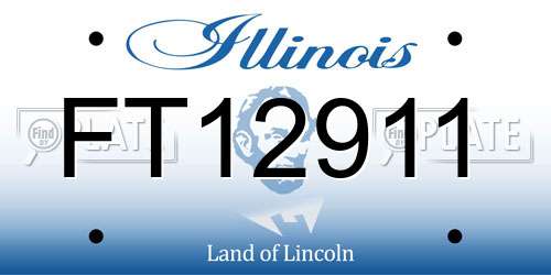 FT12911 Illinois License Plate
