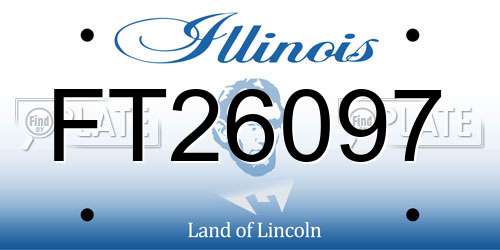 FT26097 Illinois License Plate