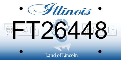 FT26448 Illinois License Plate