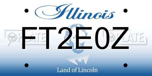 FT2E0Z Illinois License Plate