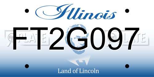 FT2G097 Illinois License Plate