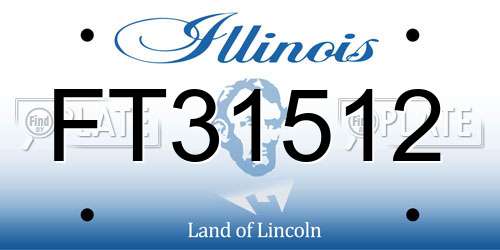 FT31512 Illinois License Plate