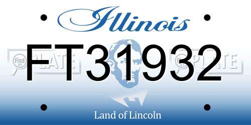 FT31932 Illinois License Plate