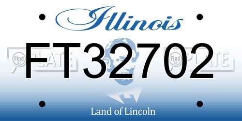 FT32702 Illinois License Plate