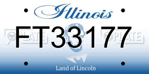 FT33177 Illinois License Plate