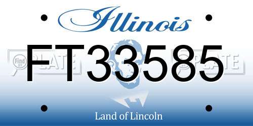 FT33585 Illinois License Plate