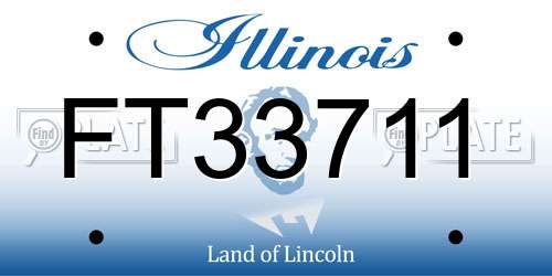 FT33711 Illinois License Plate