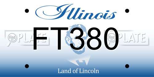 FT380 Illinois License Plate