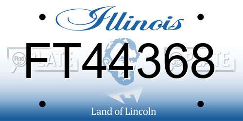 FT44368 Illinois License Plate
