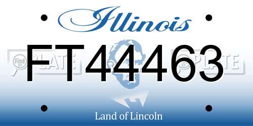 FT44463 Illinois License Plate