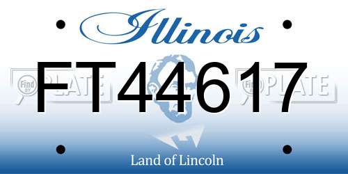 FT44617 Illinois License Plate