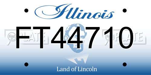 FT44710 Illinois License Plate