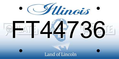 FT44736 Illinois License Plate