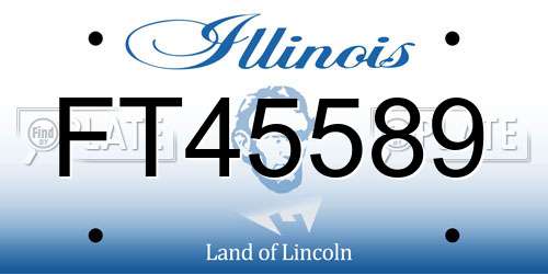 FT45589 Illinois License Plate