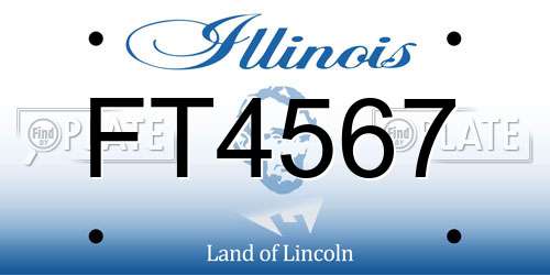 FT4567 Illinois License Plate
