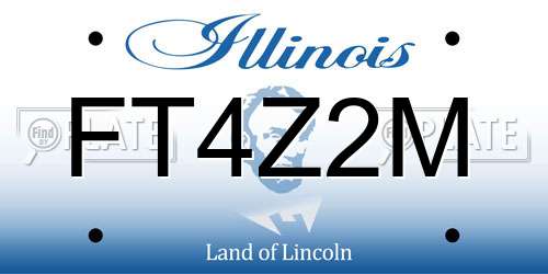 FT4Z2M Illinois License Plate