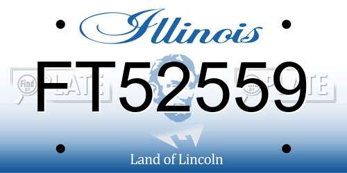 FT52559 Illinois License Plate