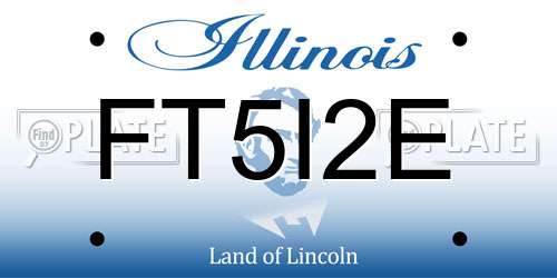 FT5I2E Illinois License Plate