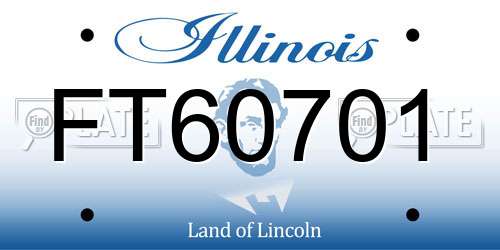 FT60701 Illinois License Plate