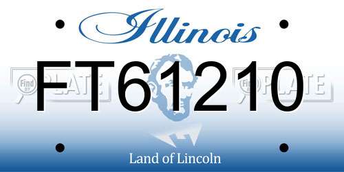 FT61210 Illinois License Plate