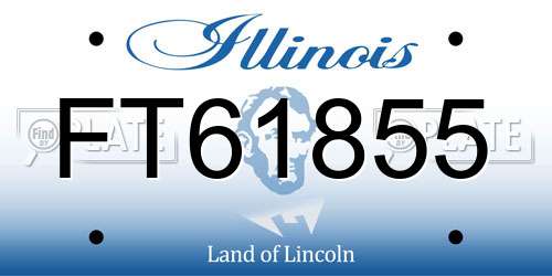 FT61855 Illinois License Plate