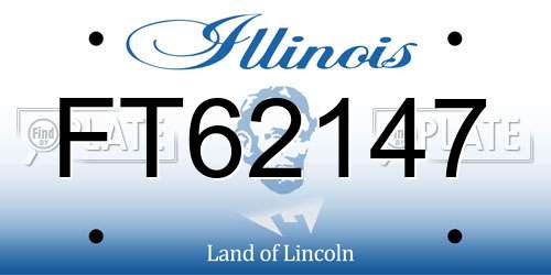 FT62147 Illinois License Plate
