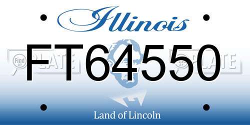FT64550 Illinois License Plate