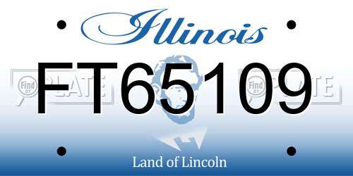 FT65109 Illinois License Plate