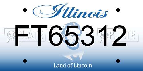 FT65312 Illinois License Plate