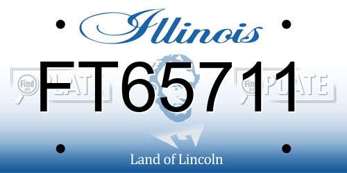 FT65711 Illinois License Plate