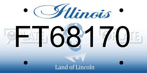 FT68170 Illinois License Plate