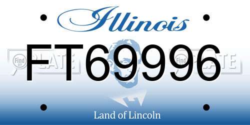 FT69996 Illinois License Plate