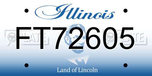 FT72605 Illinois License Plate