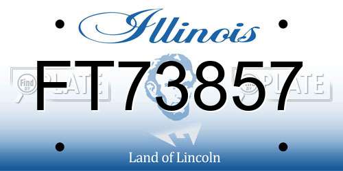 FT73857 Illinois License Plate