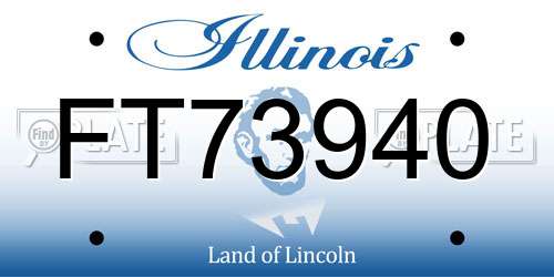 FT73940 Illinois License Plate