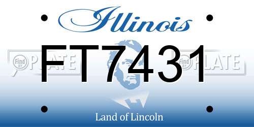 FT7431 Illinois License Plate