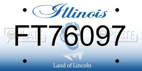 FT76097 Illinois License Plate