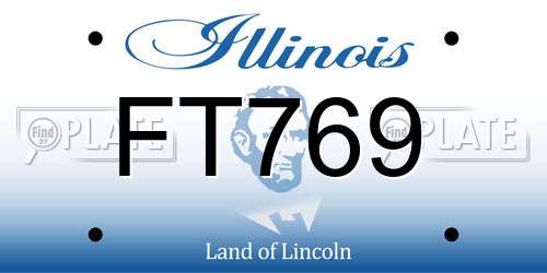 FT769 Illinois License Plate