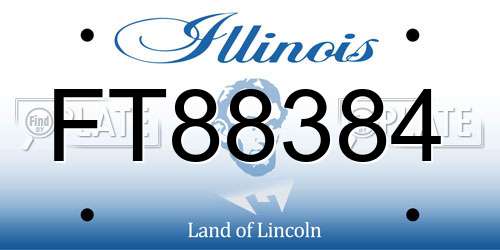 FT88384 Illinois License Plate