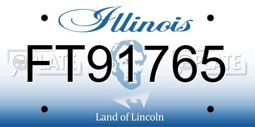 FT91765 Illinois License Plate