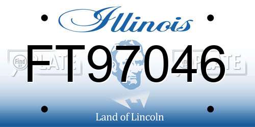 FT97046 Illinois License Plate