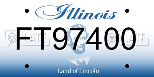 FT97400 Illinois License Plate