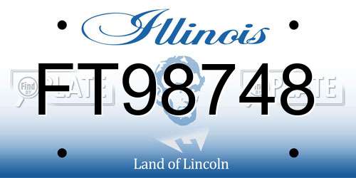 FT98748 Illinois License Plate
