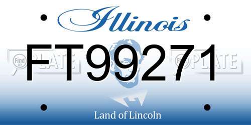 FT99271 Illinois License Plate