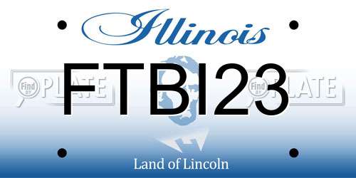 FTBI23 Illinois License Plate